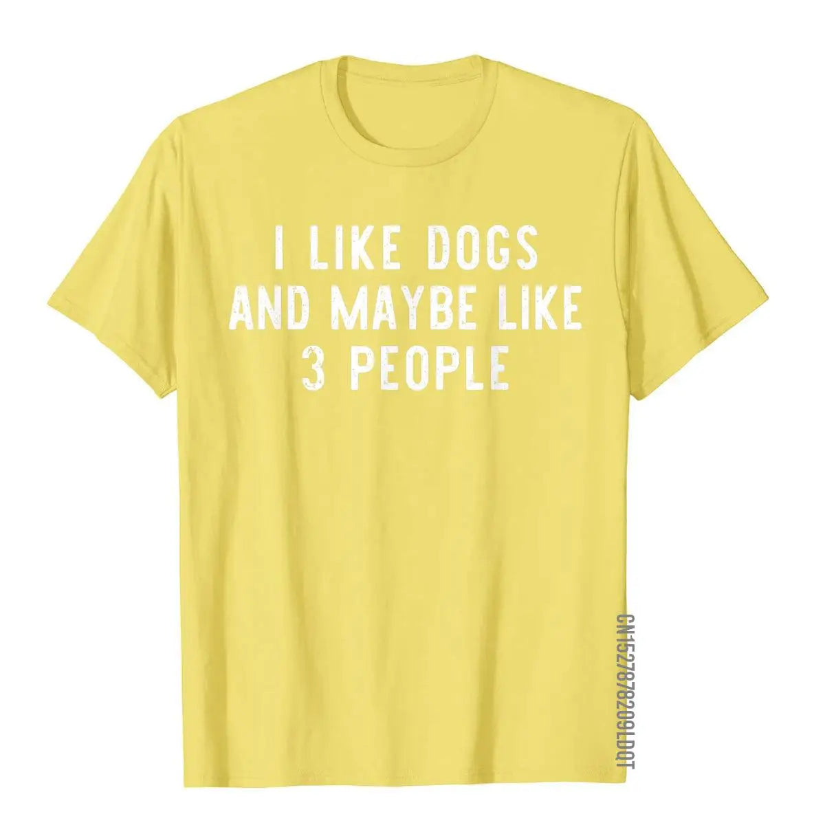 I Like Dogs And Maybe Like 3 People Owner Funny Lover Gift T-Shirt Gothic Tops & Tees Cotton Men Top T-Shirts Birthday Funky - Premium T-Shirt from Lizard Vigilante - Just $21.99! Shop now at Lizard Vigilante