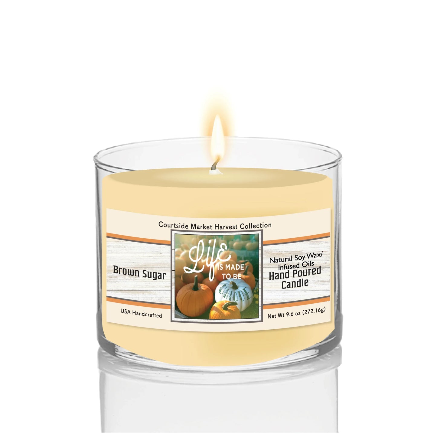 TD Courtside Market Life Unique Soy Wax Scented Candle in Glass Jar