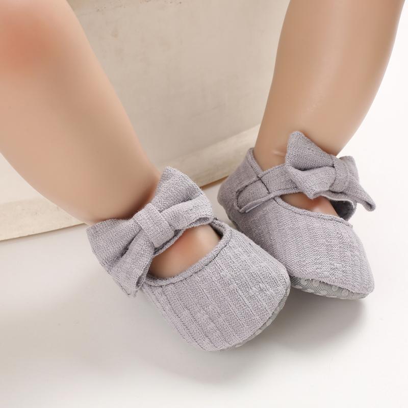 Baby Girls First Walkers Bow Knot Solid Soft Shoe Footwear For Baby Girl Breathable Shoes