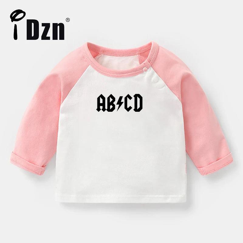 iDzn Baby Boys Girls T Shirt Kids ABCD Funny Rock Gifts for New Family's Clothing Cute Print Tee Tops Long Sleeve T-shirts - Premium baby clothes from Lizard Vigilante - Just $22.99! Shop now at Lizard Vigilante