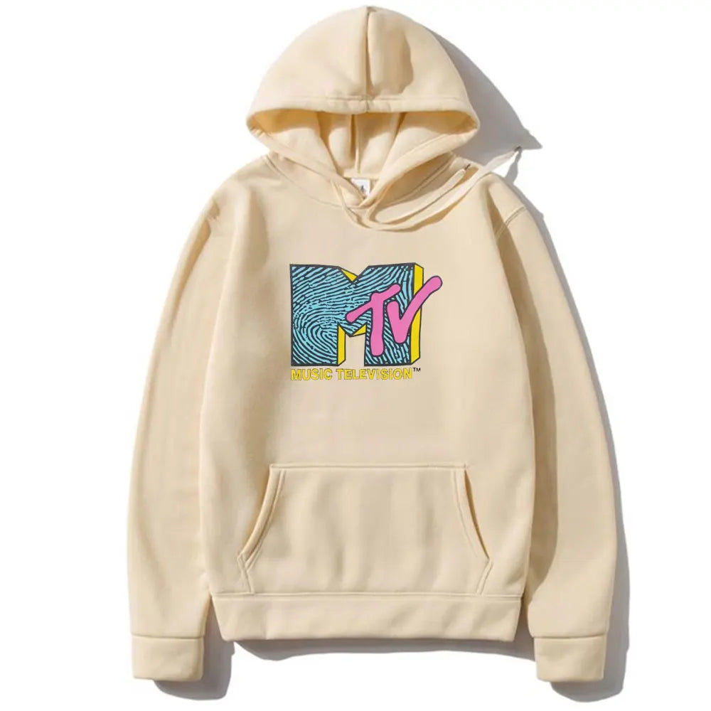 MTV Music Television Retro Hoodie – Unisex Hip Hop Streetwear Sweatshirt - Premium hoodies from Lizard Vigilante - Just $39.93! Shop now at Lizard Vigilante