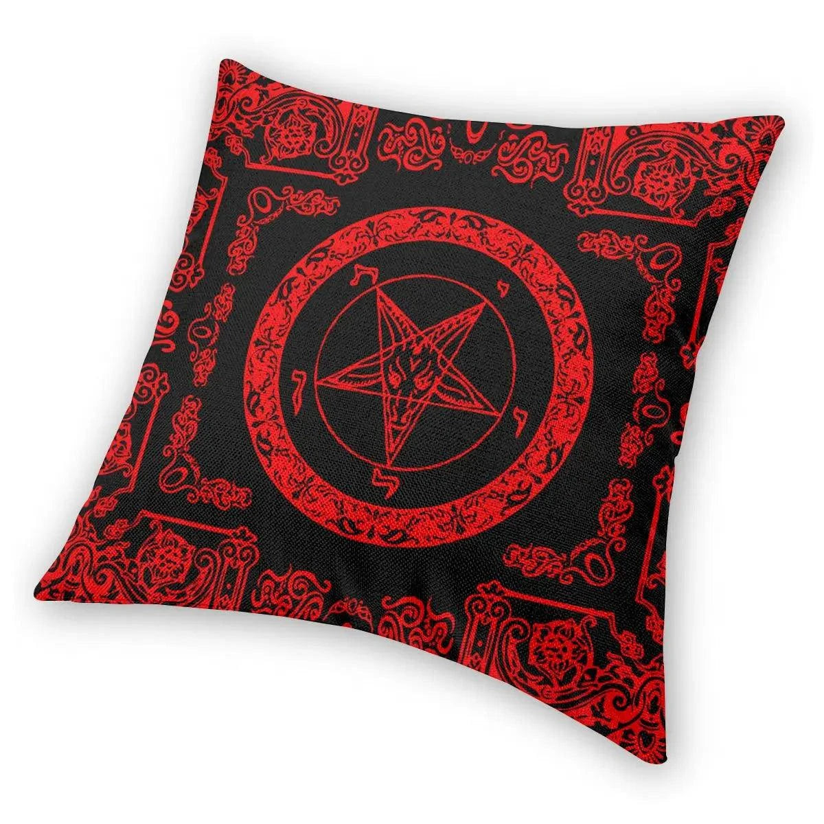 Sabbatic Goat Baphomet Pillowcase - A Darkly Elegant Accent - Premium pillow from Lizard Vigilante - Just $15.99! Shop now at Lizard Vigilante