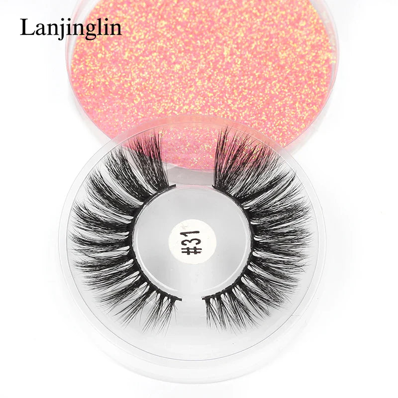 4/100 Pairs Wholesale Fake Lashes 3D Mink Eyelashes Fluffy Dramatic Lashes Cruelty Free False Eye lashes Makeup Tools maquillaje