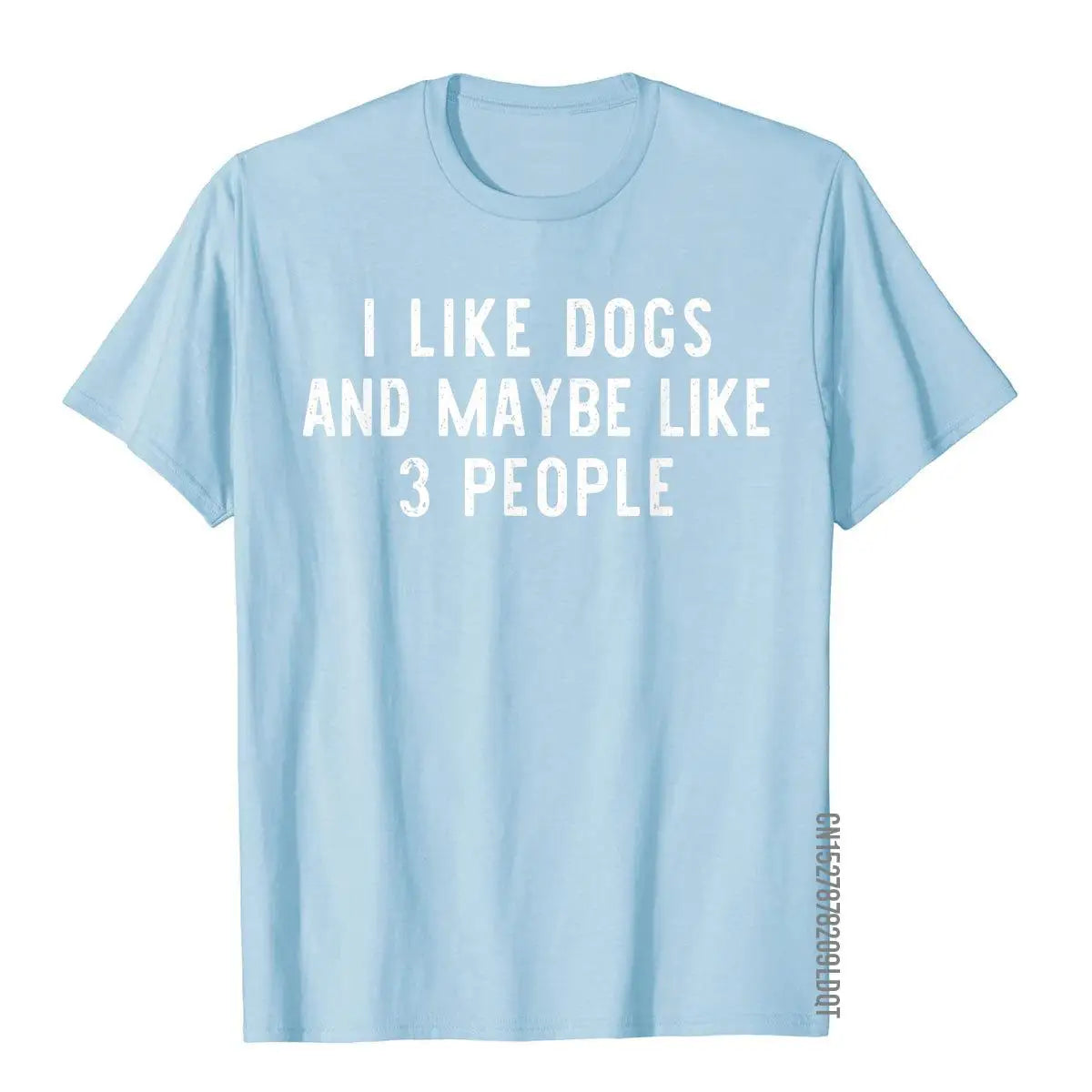 I Like Dogs And Maybe Like 3 People Owner Funny Lover Gift T-Shirt Gothic Tops & Tees Cotton Men Top T-Shirts Birthday Funky - Premium T-Shirt from Lizard Vigilante - Just $21.99! Shop now at Lizard Vigilante