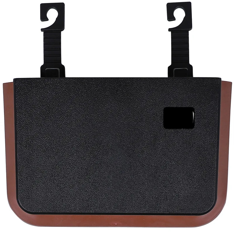 Car Trash Bin Beige Frame Auto Storage Organizer Bag Waste Bins Stowing Tidying Design Folding Garbage Bucket Ashtray Supplies