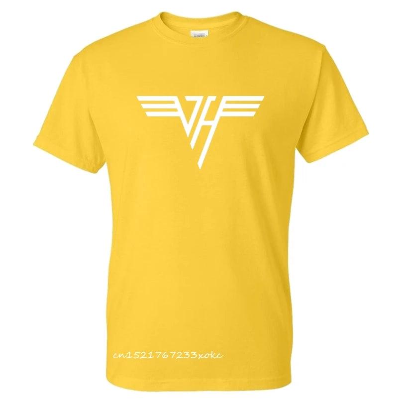 Van Halen Printed T-Shirt - High-Quality 100% Cotton Unisex Rock Band Casual Streetwear for Men - Premium T-shirt from Lizard Vigilante - Just $23.49! Shop now at Lizard Vigilante