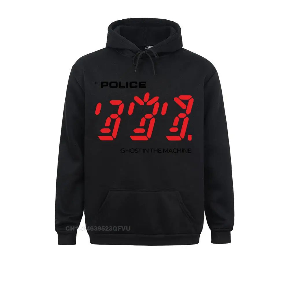 The Police "Ghost in the Machine" Oversized Licensed Hoodie – Premium Rock ‘N’ Roll Streetwear for Men - Premium hoodie from Lizard Vigilante - Just $52.88! Shop now at Lizard Vigilante