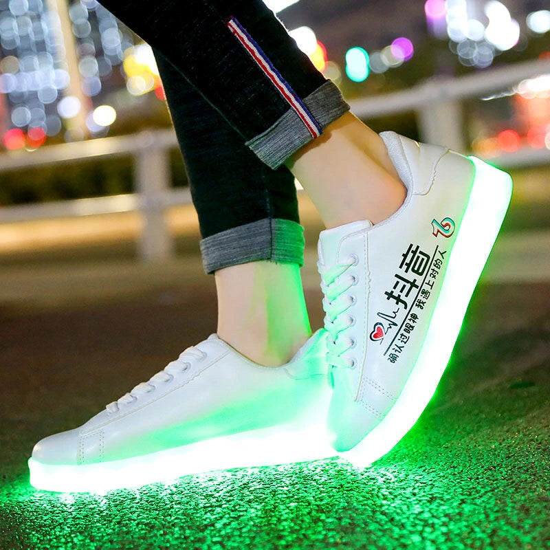 LED Light-Up Shoes | Fashionable and Fun Footwear - Premium footwear from Lizard Vigilante - Just $39.99! Shop now at Lizard Vigilante