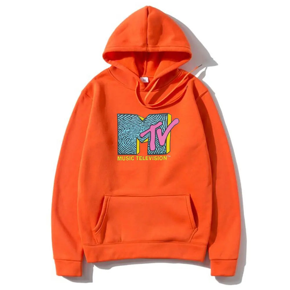 MTV Music Television Retro Hoodie – Unisex Hip Hop Streetwear Sweatshirt - Premium hoodies from Lizard Vigilante - Just $39.93! Shop now at Lizard Vigilante