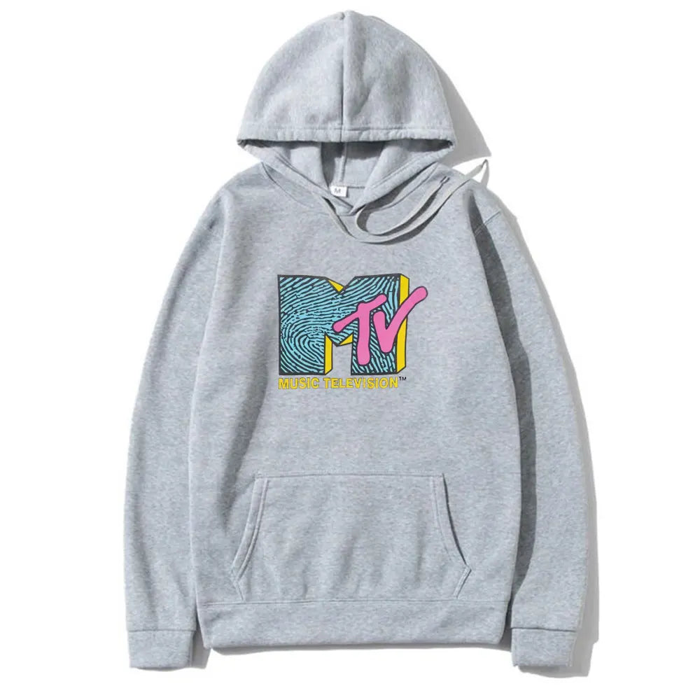 MTV Music Television Retro Hoodie – Unisex Hip Hop Streetwear Sweatshirt - Premium hoodies from Lizard Vigilante - Just $39.93! Shop now at Lizard Vigilante