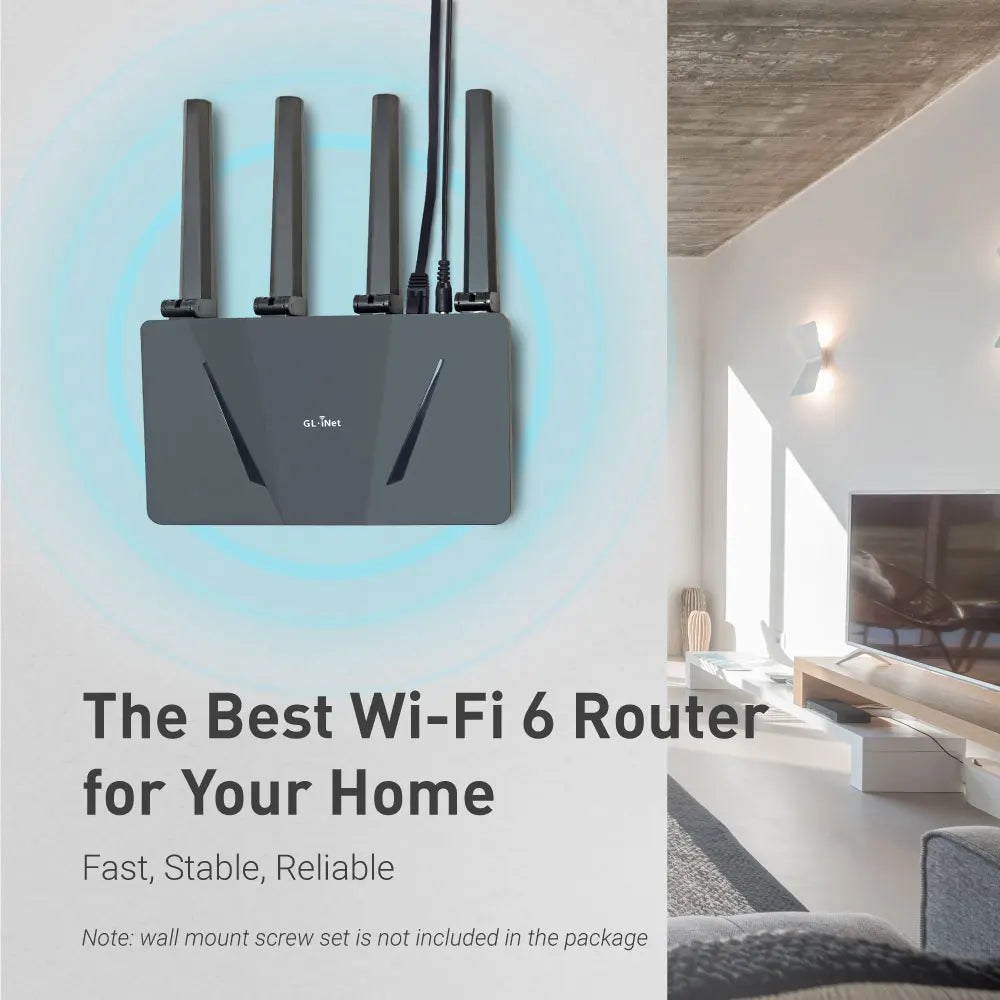 Easy To Use, GL.iNet GL-AX1800 Flint WiFi 6 Router - Dual Band Gigabit Wireless with OpenVPN & WireGuard - Premium wifi router from Lizard Vigilante - Just $198.88! Shop now at Lizard Vigilante