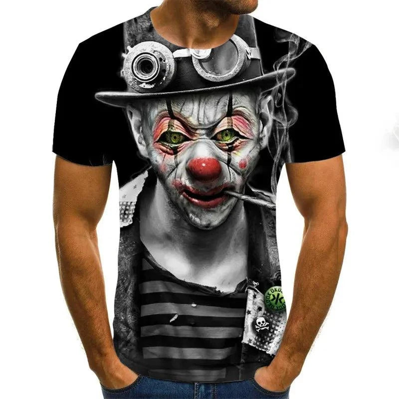 Joker 3D Print T Shirt Men Women Vendetta Tshirt Summer Casual Short Sleeve O-neck Streetwear Tops & Tees - Premium T-shirt from Lizard Vigilante - Just $24.39! Shop now at Lizard Vigilante