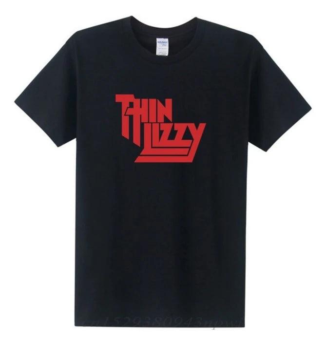 Thin Lizzy Heavy Metal Rock Band T Shirt Men Tops Music Singer T-shirt Short Sleeve Cotton O-neck Tee Top Clothes - Premium T-shirt from Lizard Vigilante - Just $22.99! Shop now at Lizard Vigilante