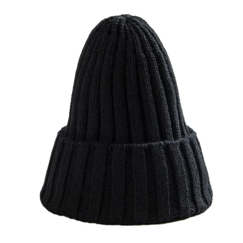 Wholesale Hat Female Unisex Cotton Blends Solid Warm Soft HIP HOP Knitted Hats Men Winter Caps Women Skullies Beanies Girl - Premium  from Lizard Vigilante - Just $5.99! Shop now at Lizard Vigilante