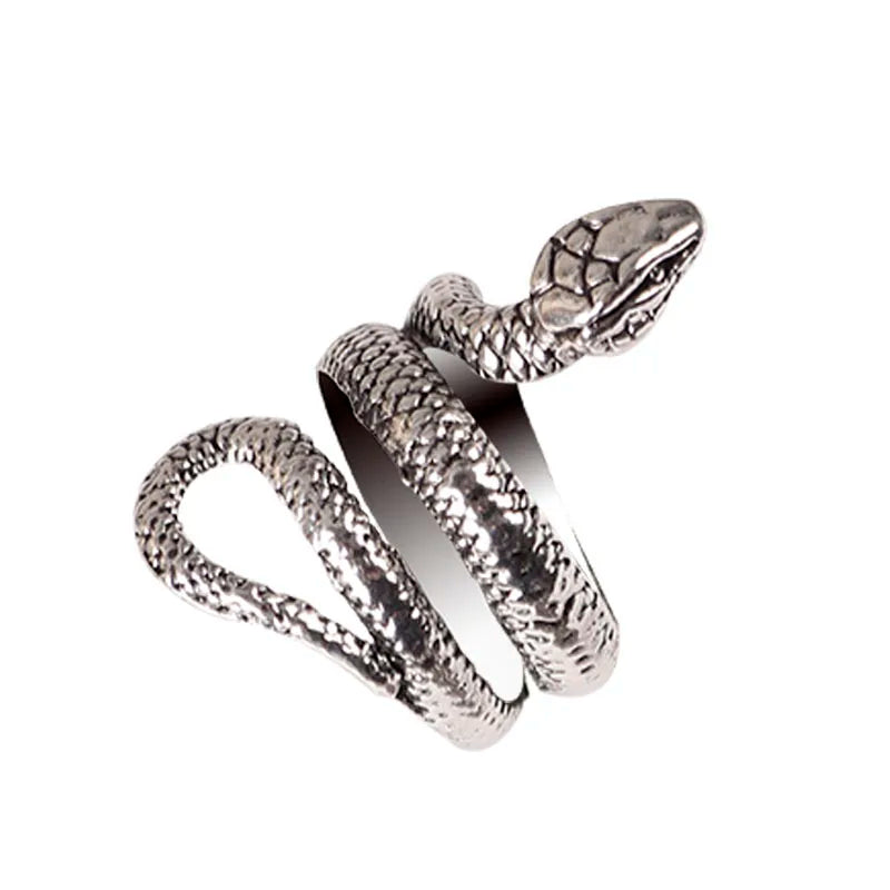 Fashion Retro Snake Ring Hip Hop Rock Men And Women Jewelry Adjustable Opening Ring - Premium  from Lizard Vigilante - Just $5.99! Shop now at Lizard Vigilante