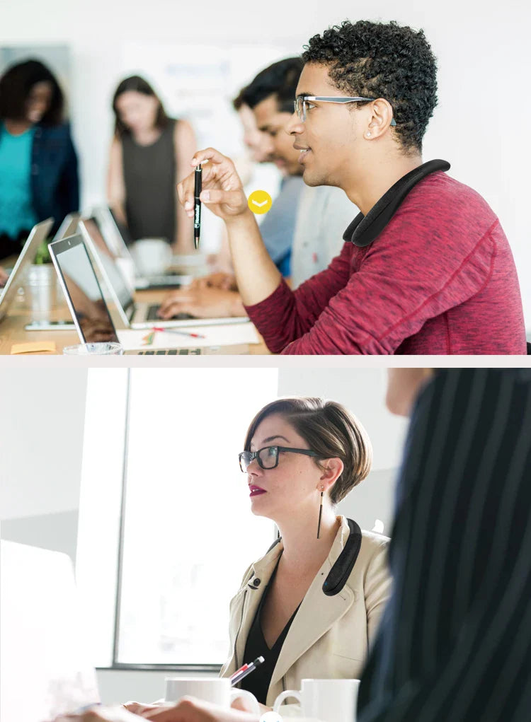 Neckband Bluetooth Speakers 12H music Wireless Wearable Speaker True 3D Stereo Sound Portable Personal Speakers with microphone