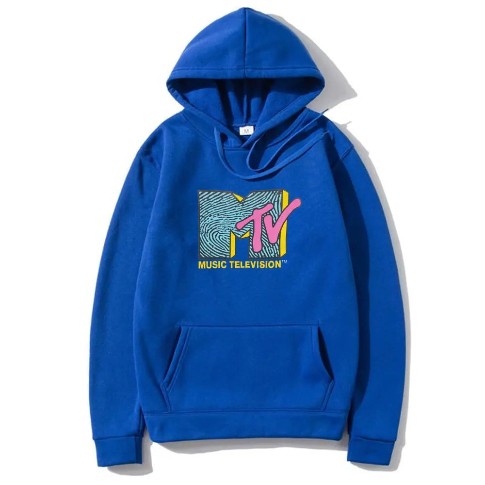 MTV Music Television Retro Hoodie – Unisex Hip Hop Streetwear Sweatshirt - Premium hoodies from Lizard Vigilante - Just $39.93! Shop now at Lizard Vigilante