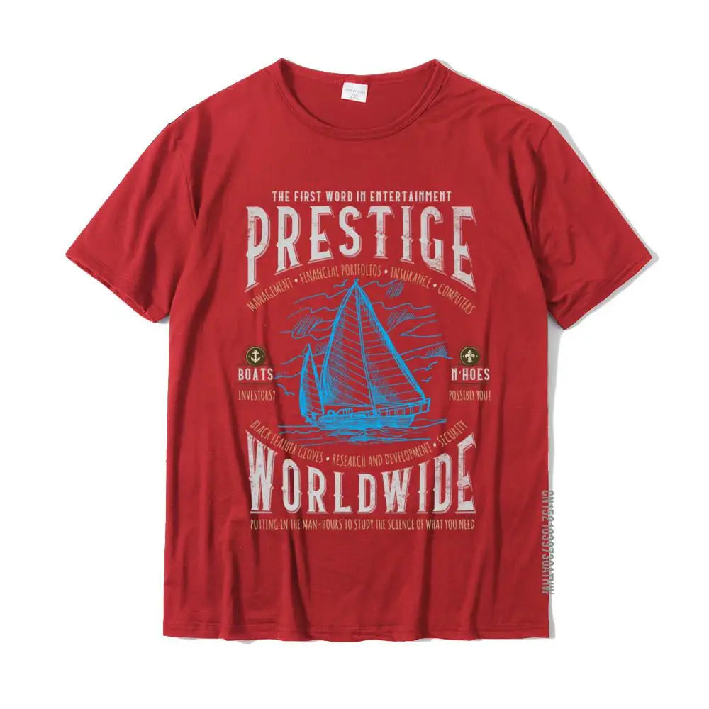 Prestige Worldwide Step Brothers Boats Graphic Long Sleeve T-Shirt – Classic Crew Neck, Hip-Hop & Punk Inspired Cotton Top for Adults - Premium tee from Lizard Vigilante - Just $23.88! Shop now at Lizard Vigilante