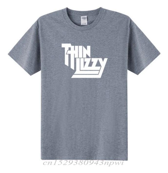 Thin Lizzy Heavy Metal Rock Band T Shirt Men Tops Music Singer T-shirt Short Sleeve Cotton O-neck Tee Top Clothes - Premium T-shirt from Lizard Vigilante - Just $22.99! Shop now at Lizard Vigilante