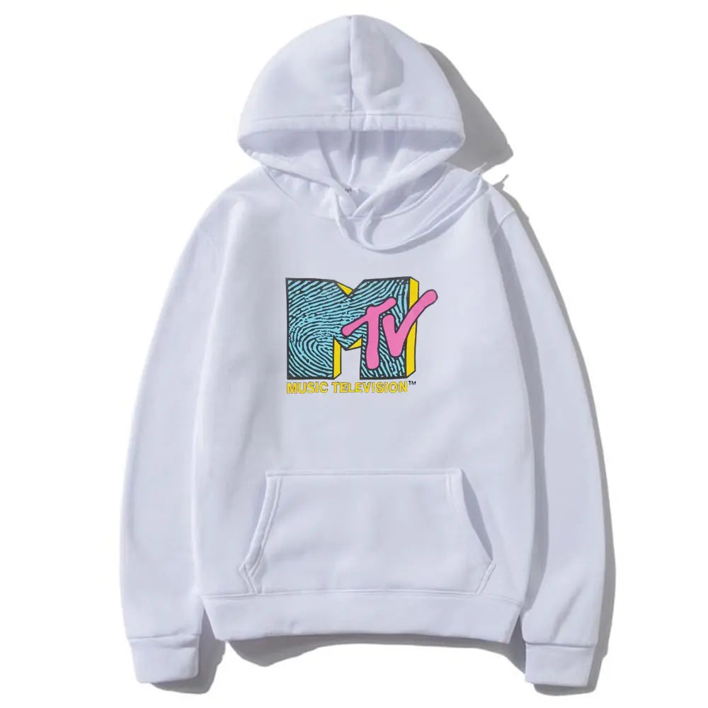 MTV Music Television Retro Hoodie – Unisex Hip Hop Streetwear Sweatshirt - Premium hoodies from Lizard Vigilante - Just $39.93! Shop now at Lizard Vigilante