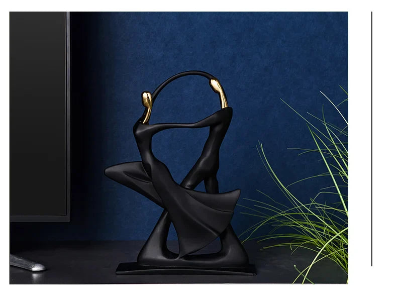 Abstract Sculpture Human Figurines Modern Home Decoration Resin Character Statue Living Room Office Bookshelf Decor Accessories
