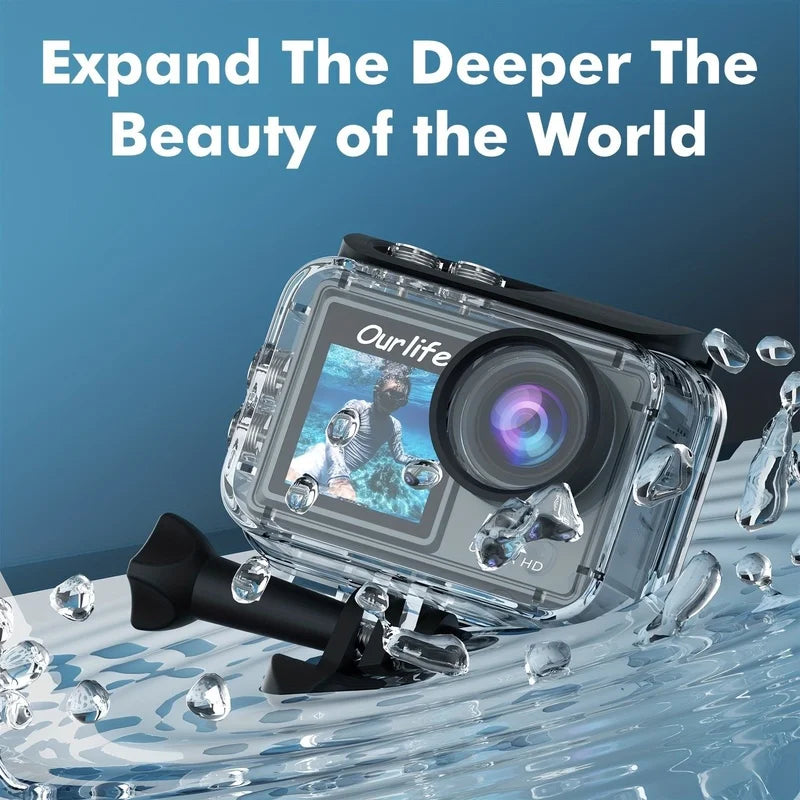 2.0 inch touch screen 5K 30fps 4K 60fps outdoor sports cameras anti-shake ultra hd wifi wireless action camera for helmet