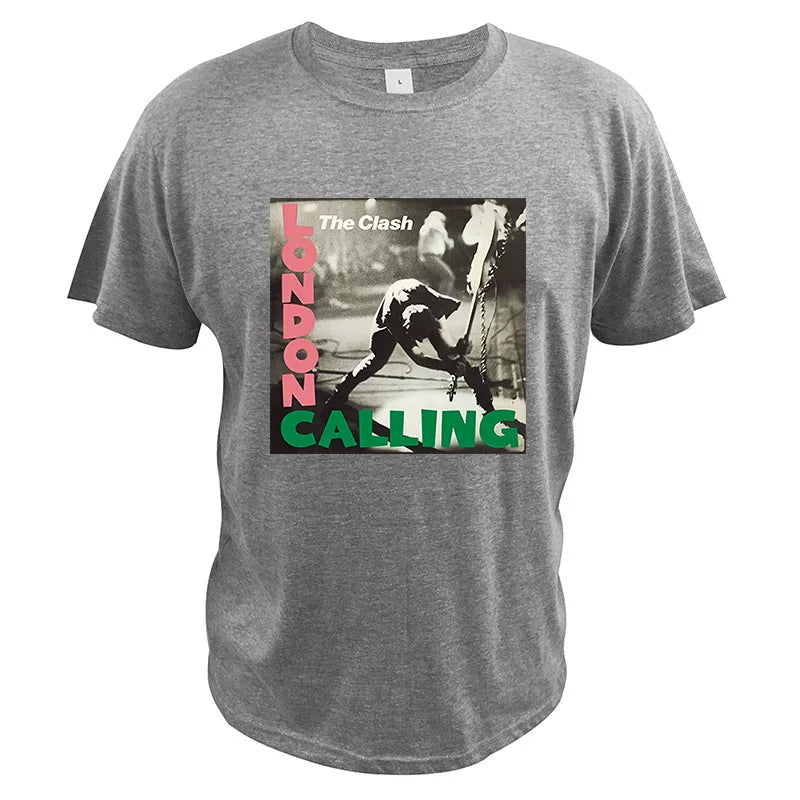 London Calling The Clash Album T-shirt 3D print Tshirt English Rock Band Summer High Quality Soft Round Neck Tops - Premium T-shirt from Lizard Vigilante - Just $18.88! Shop now at Lizard Vigilante