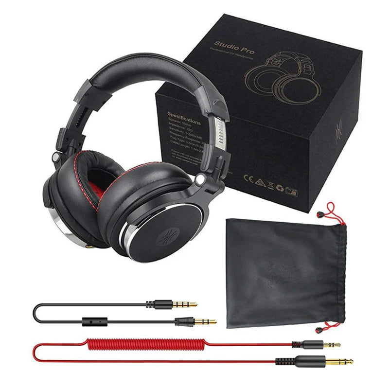 OneOdio Pro-30 Wired DJ Studio Headphones with Microphone – Hi-Res Sound, 50mm Drivers, Detachable Cables, and Over-Ear Comfort for Monitoring, Mixing & Gaming - Premium headphones from Lizard Vigilante - Just $59.99! Shop now at Lizard Vigilante