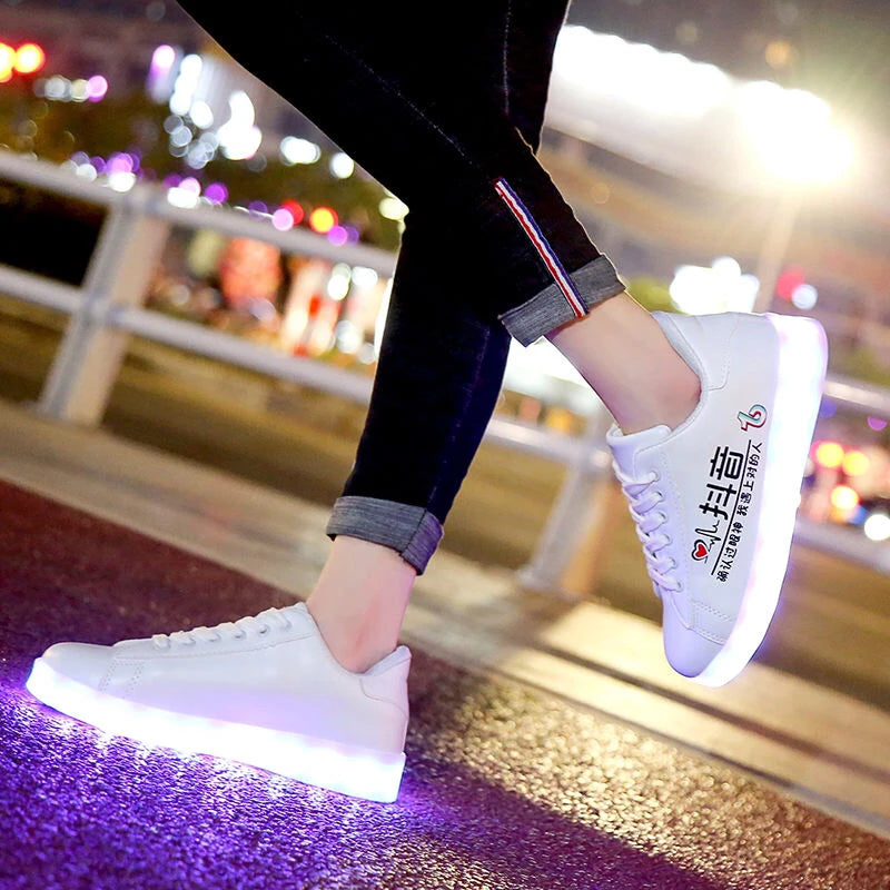 LED Light-Up Shoes | Fashionable and Fun Footwear - Premium footwear from Lizard Vigilante - Just $39.99! Shop now at Lizard Vigilante