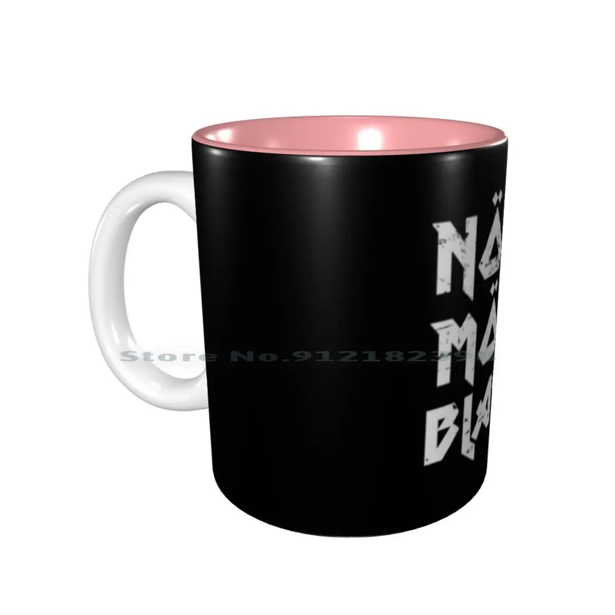 None More Black Ceramic Mugs Coffee Cups Milk Tea Mug None More Black Black Spinal Tap Band Funny Heavy Metal Music Movie - Premium Mug from Lizard Vigilante - Just $17.69! Shop now at Lizard Vigilante