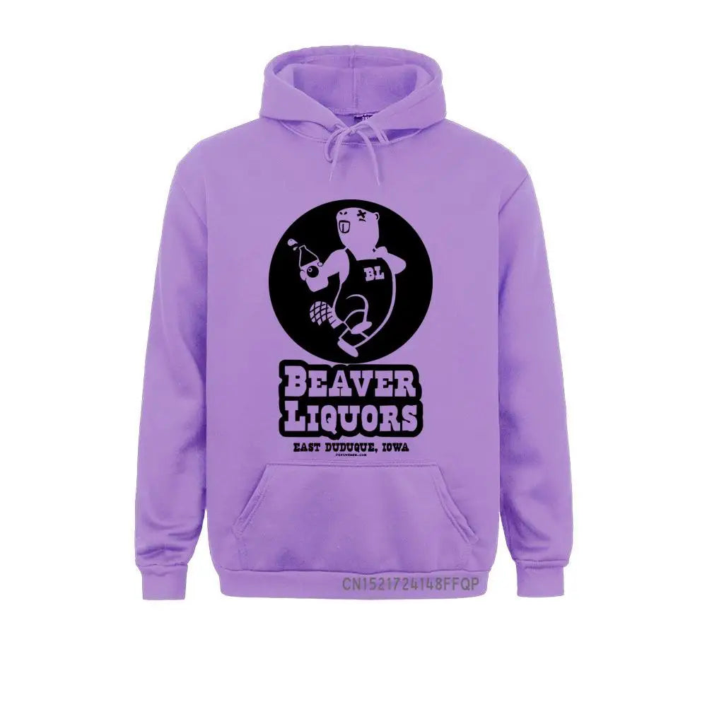 Beaver Liquors Men Sweatshirt Slim Fit Men's Funny Rude Novelty Humor Sweatshirts Hoodies - Premium Hoodie from Lizard Vigilante - Just $47.99! Shop now at Lizard Vigilante