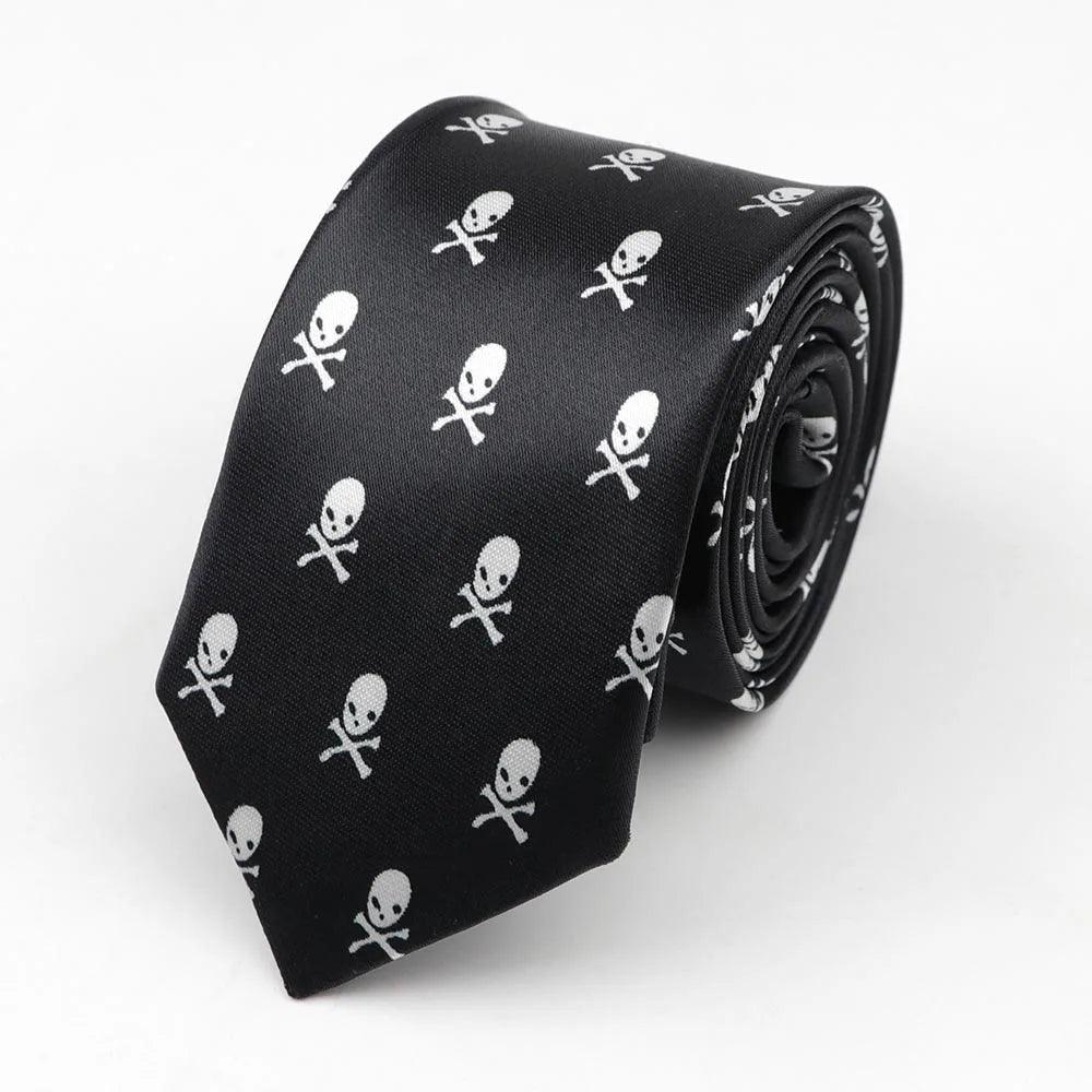 Men's Funny Fashion Tie Halloween Character Cravate Men's Party Holiday Gift Casual Wedding Neckties - Premium necktie from Lizard Vigilante - Just $16.99! Shop now at Lizard Vigilante