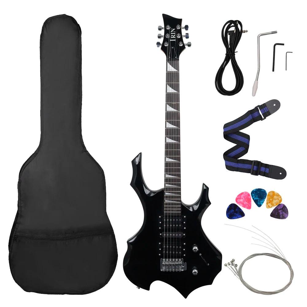 IRIN 24 Frets 6 Strings Electric Guitar Maple Body Electric Guitar Guitarra With Bag Speaker Necessary Guitar Parts & Accessories - Lizard Vigilante