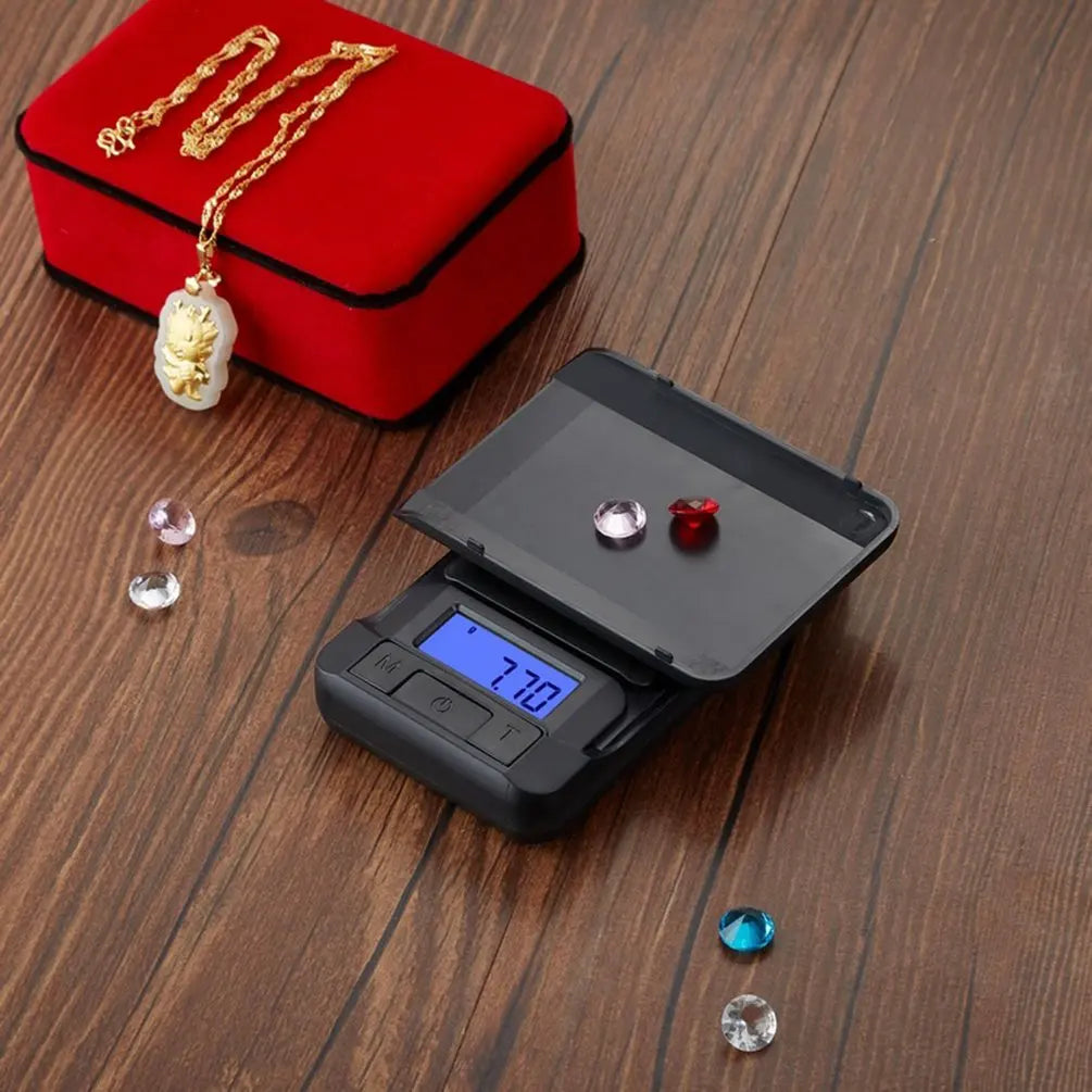 High-Precision Digital Pocket Scale – 500g/0.1g & 200g/0.01g Mini Weight Scale for Jewelry, Gold, Silver, and More - Premium scale from Lizard Vigilante - Just $16.66! Shop now at Lizard Vigilante