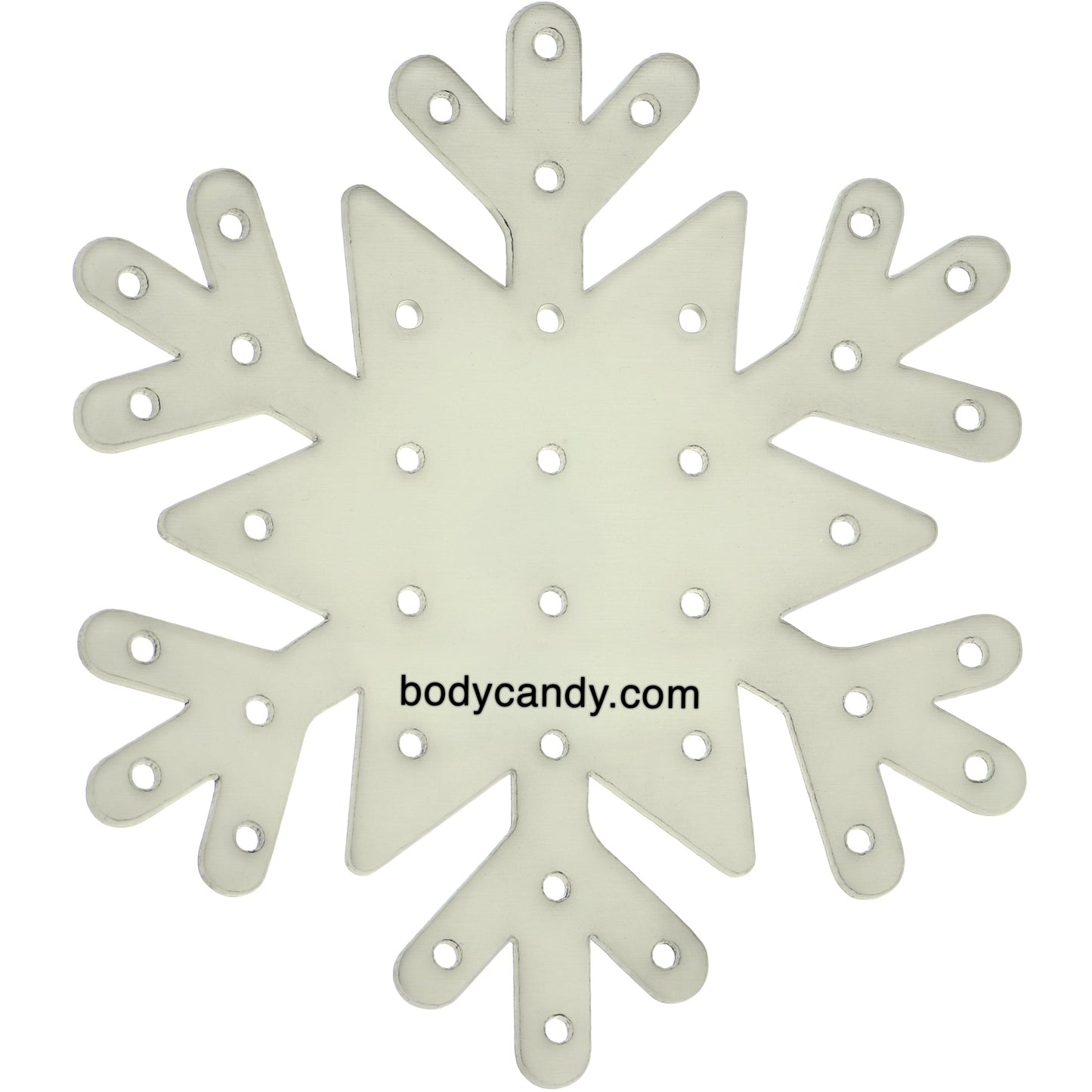 Glow in the Dark Snowflake Travel Flat Back Earring Palette