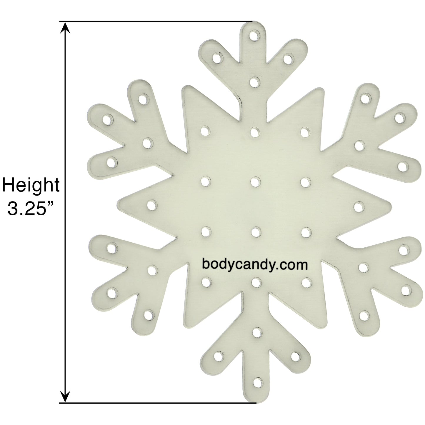 Glow in the Dark Snowflake Travel Flat Back Earring Palette