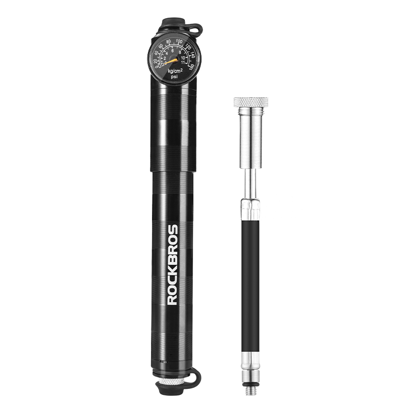 ROCKBROS Ultralight  Bike Tire Shock Mini Pump 160PSI High Pressure