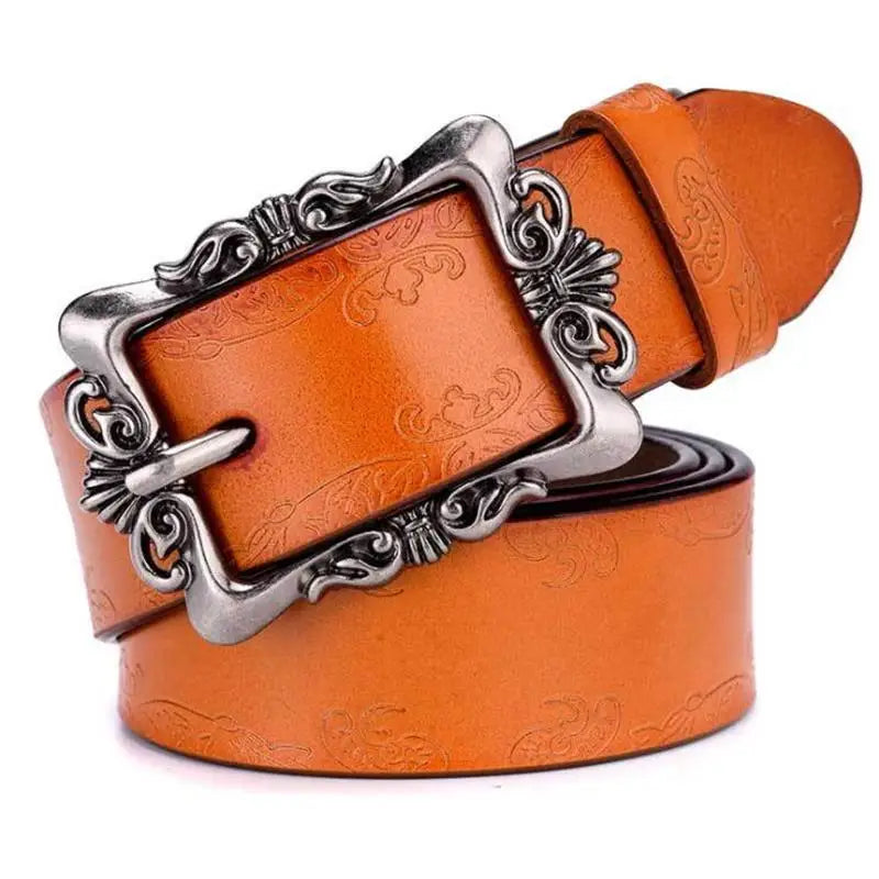 Bokadiao Women's Genuine Leather Belt - Punk Style Designer Belt - Premium belt from Lizard Vigilante - Just $38.99! Shop now at Lizard Vigilante