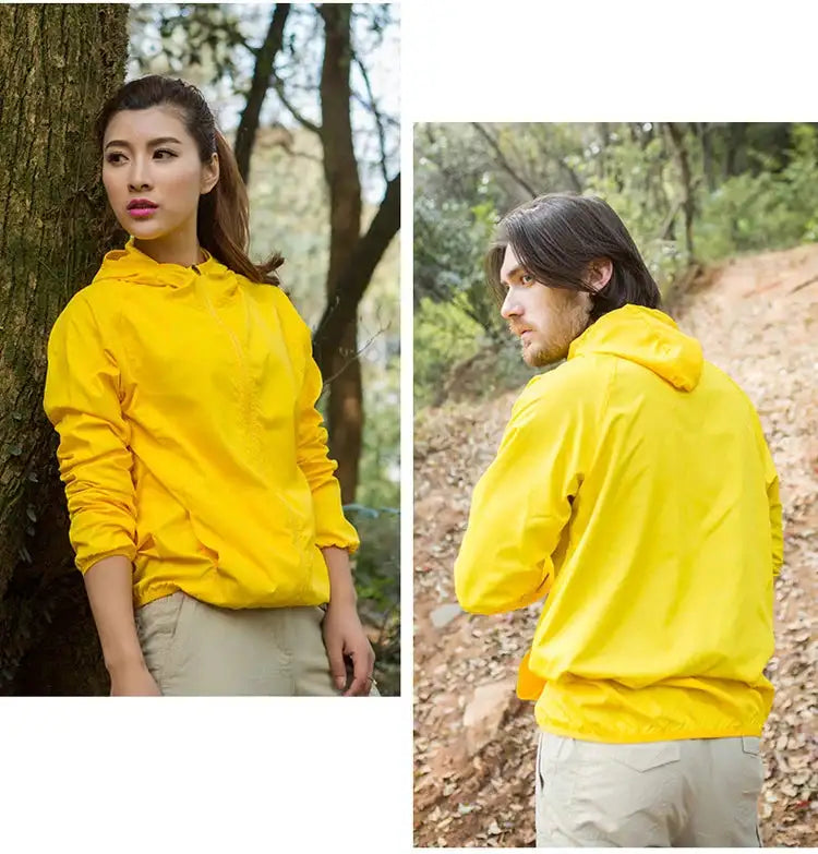 TRVLWEGO Outdoor Running Camping Hiking Bike Sport Jacket UV Proof Ultralight Waterproof Windbreaker Light Rain Proof Coat