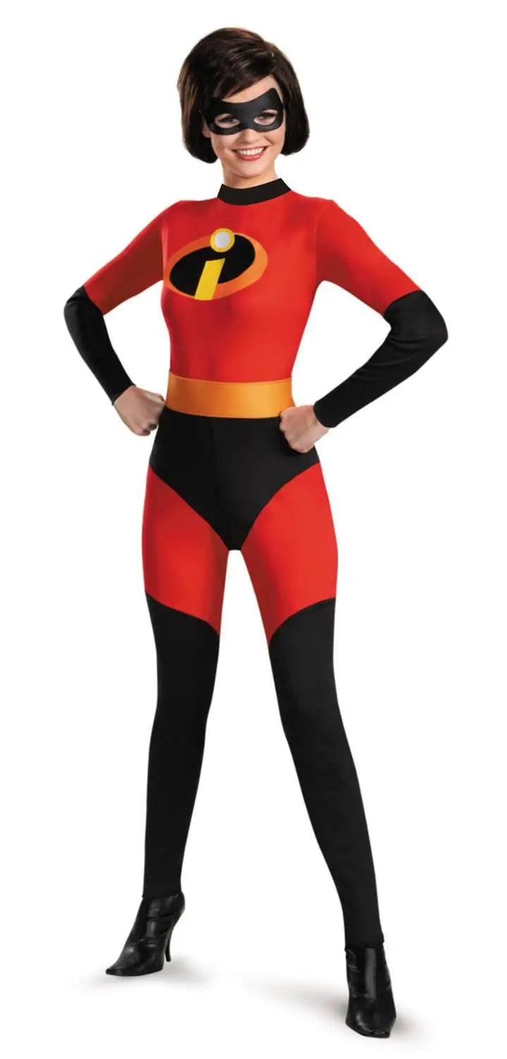 Elastigirl Helen Parr Ladies Halloween Costume Incredible 2 Jumpsuit Bodycon Costume Adult Woman Cosplay - Premium costume from Lizard Vigilante - Just $51.99! Shop now at Lizard Vigilante