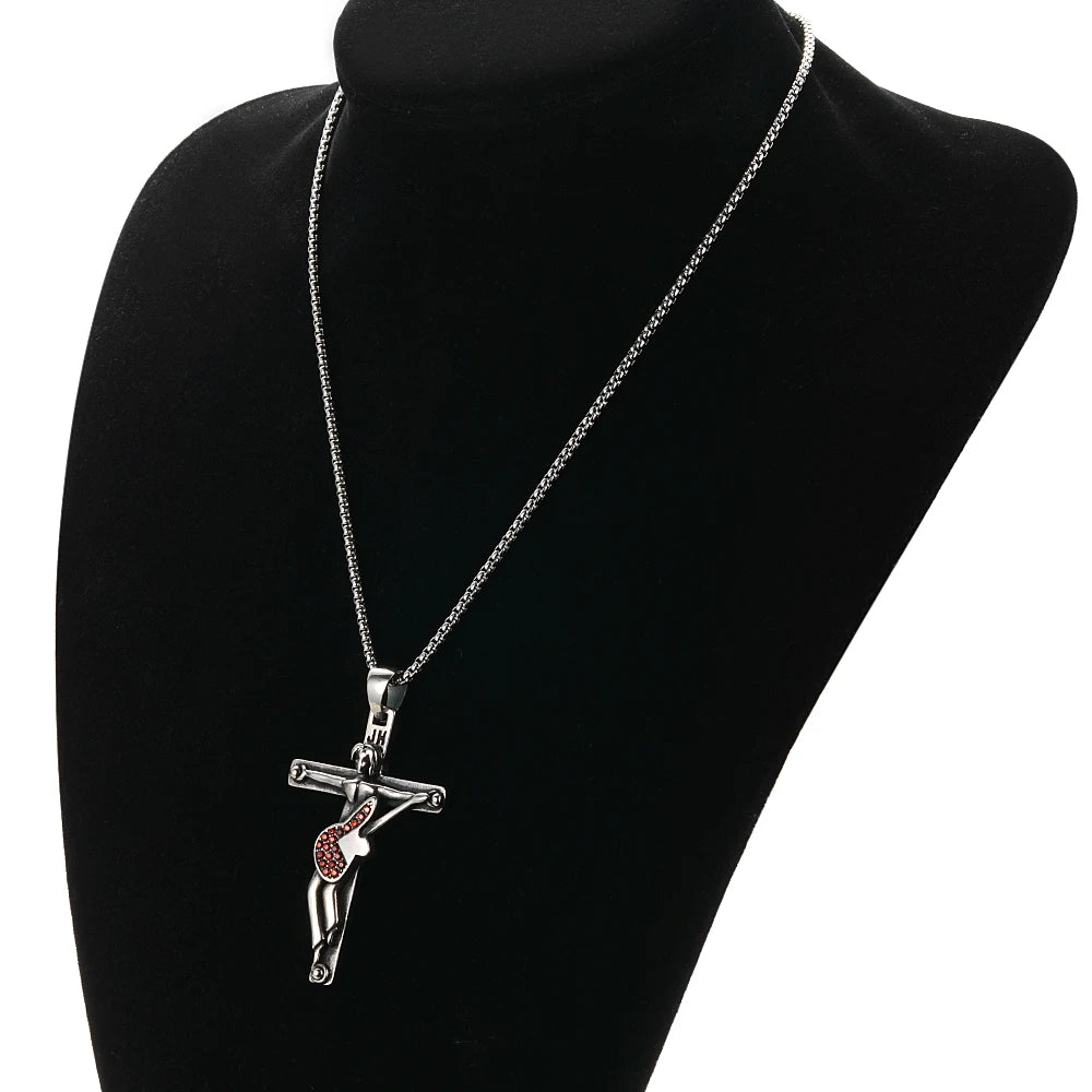 The French Thunder Cross Necklace — Johnny Hallyday Guitar Soul Pendant