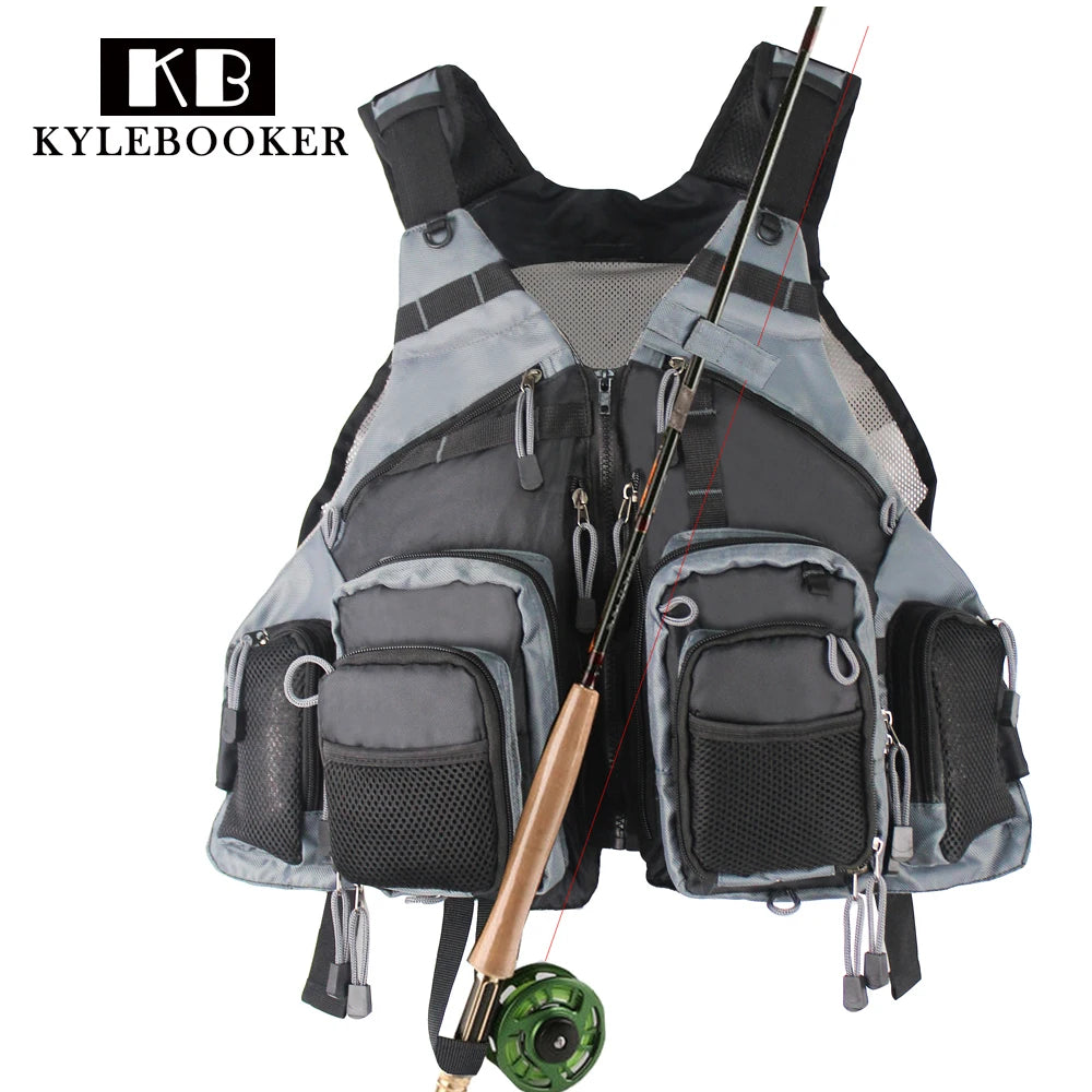 New Men's Adjustable Fly Fishing Vest  Outdoor Trout Packs Mesh Fishing Vest Tackle Bag Jacket Clothes - Premium  from Lizard Vigilante - Just $68.99! Shop now at Lizard Vigilante