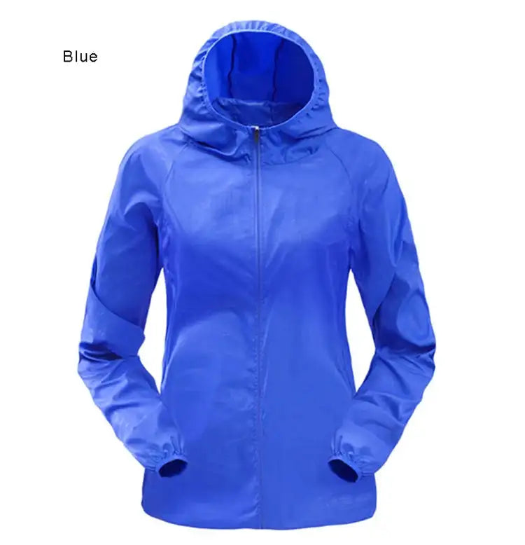 TRVLWEGO Outdoor Running Camping Hiking Bike Sport Jacket UV Proof Ultralight Waterproof Windbreaker Light Rain Proof Coat