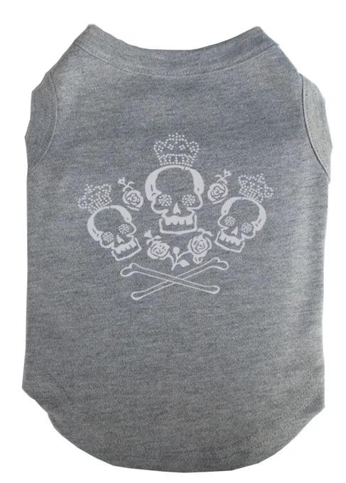 ROSE SKULL Printed T-Shirts Pet Puppy Shirts Tee Polyester Clothes Tank Tees Top for All Seasons - Lizard Vigilante