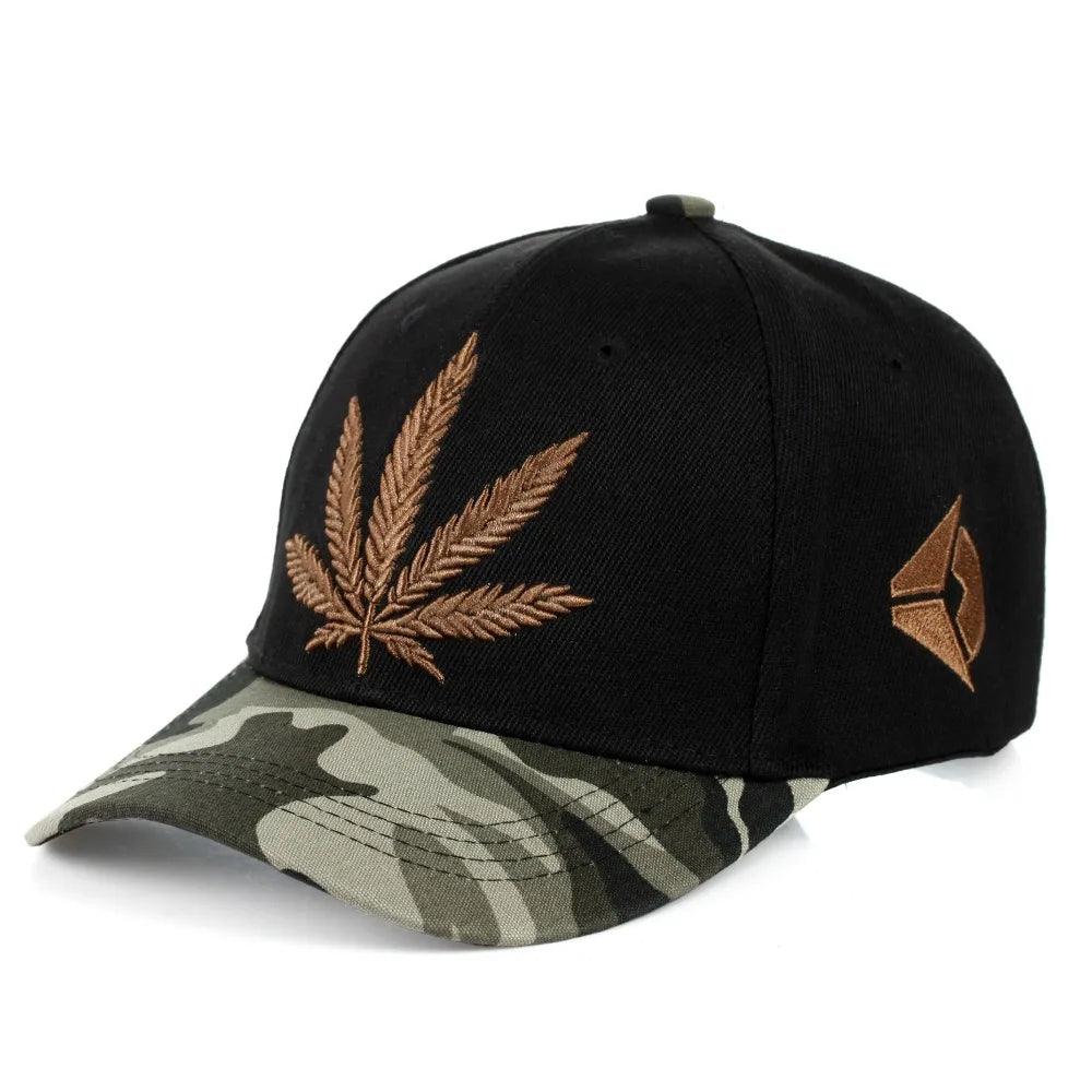 Weed Leaf 3D Embroidery Cap Weed Colors Men Women Brand Baseball Caps Pot Snapback Hats Street Dance Cap Adjustable Bone - Lizard Vigilante