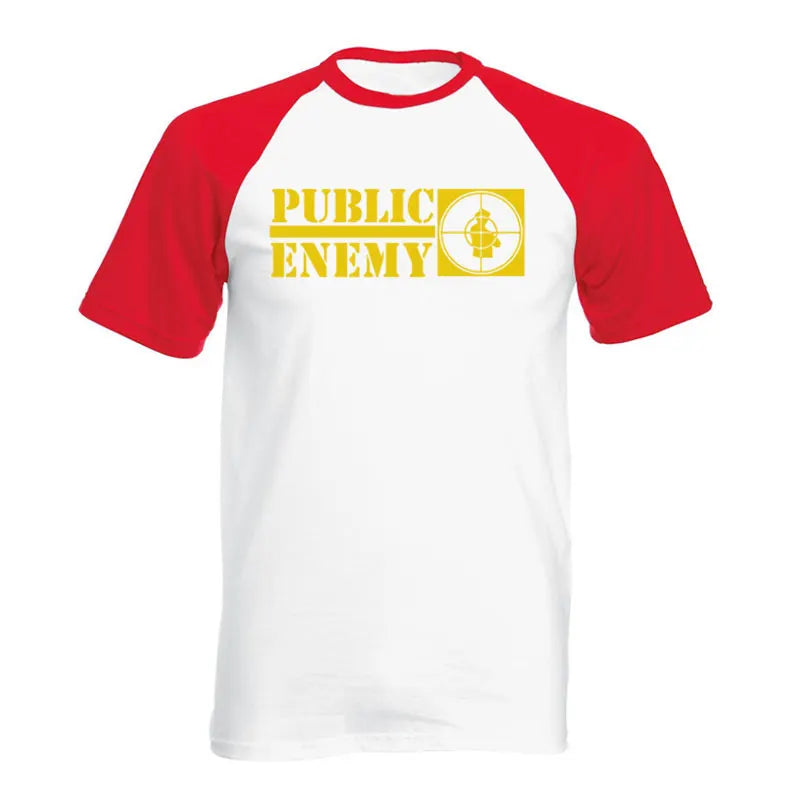 Public Enemy Rock HipHop Rap Music Men's T-Shirt T Shirt Men Short Sleeve O Neck Cotton Casual Top Tee Loose Size - Lizard Vigilante