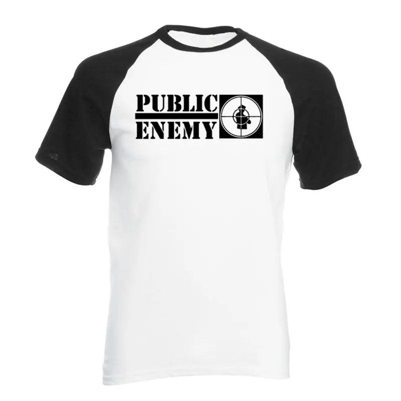 Public Enemy Rock HipHop Rap Music Men's T-Shirt T Shirt Men Short Sleeve O Neck Cotton Casual Top Tee Loose Size - Lizard Vigilante