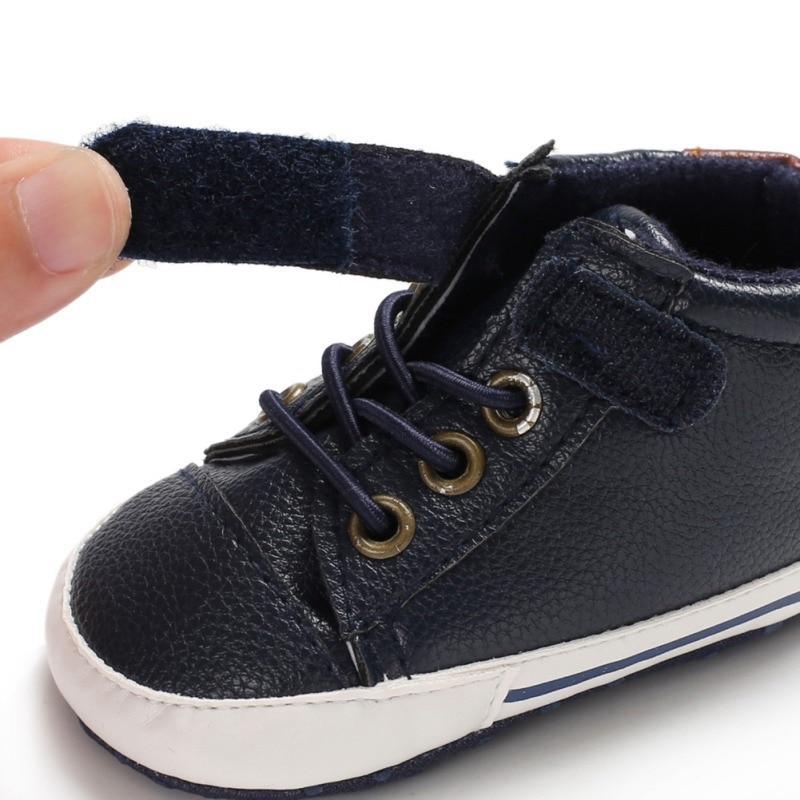 Newborn PU Leather Shoes Winter Fashion Baby Soft Sole Canvas Sneakers 0-12 Months Baby Boy And Girl