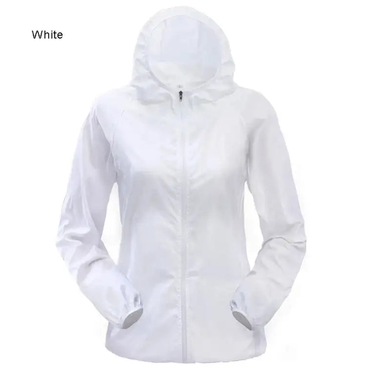 TRVLWEGO Outdoor Running Camping Hiking Bike Sport Jacket UV Proof Ultralight Waterproof Windbreaker Light Rain Proof Coat
