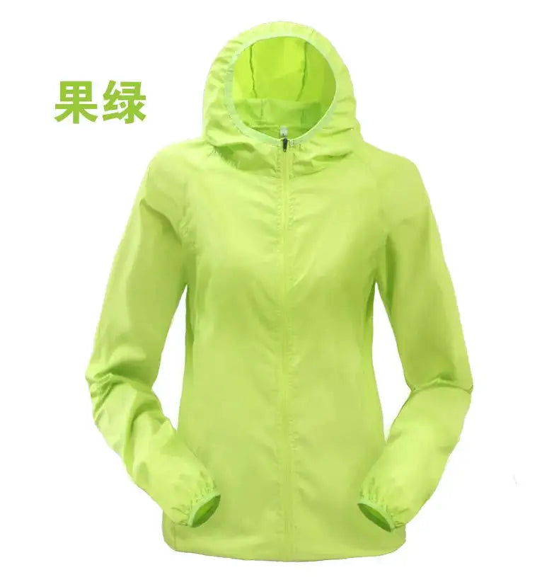 TRVLWEGO Outdoor Running Camping Hiking Bike Sport Jacket UV Proof Ultralight Waterproof Windbreaker Light Rain Proof Coat